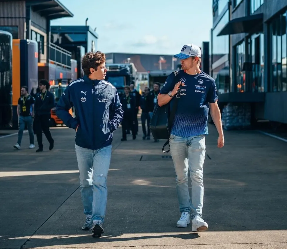 Colapinto recorrió la pista de Silverstone, junto a Williams Racing