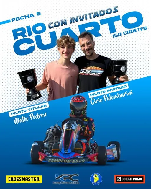 PALOMBARINI: ES UNA LINDA RESPONSABILIDAD CORRER CON MATEO PEDRON COMO INVITADO