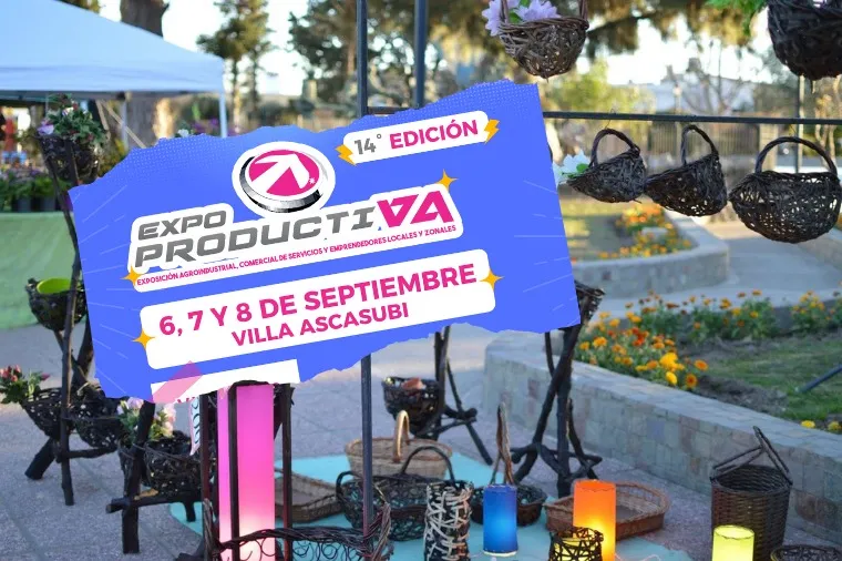 LA EXPO PRODUCTIVA SE REALIZA EN VILLA ASCASUBI DEL 6 AL 8 DE SEPTIEMBRE