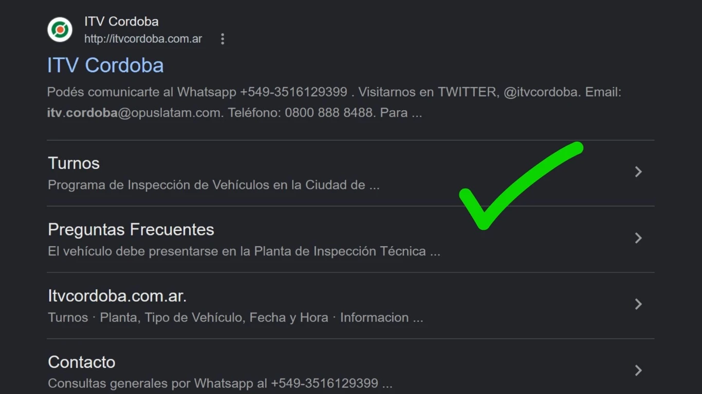 Sitio Oficial del ITV Córdoba